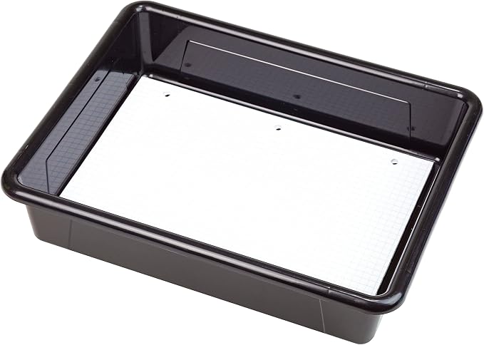 Storex Letter Size Flat Storage Tray – Organizer Bin for Classroom, Office and Home, Black, 20-Pack (62516A05C) - Image 8