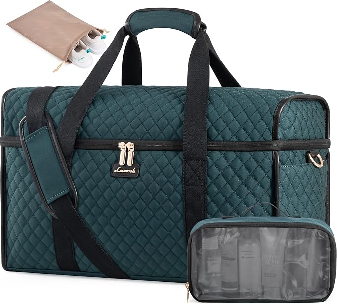 LOVEVOOK Travel Duffle Bag - Weekender & Overnight Bag with Toiletry & Wet Pocket, Carry-On Size, 3pc Set by LOVEVOOK