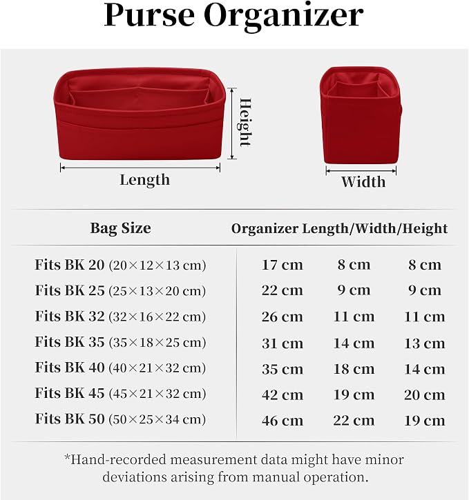 Satin Purse Organizer for Birkin 20, Rouge Casaque | Tailored Fit, Multiple Pockets, Lightweight Satin, Purse Essentials, Ideal for Travel, Shopping, and Daily Use - Image 8