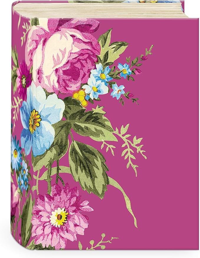 Punch Studio Decorative Storage Boxes with Lids | Nested Book Style Set of 3 Coated Cardboard Keepsake Box for Photos Documents Gifts Home Organization, 11” x 13.5” – Timeless Treasures Floral - Image 7