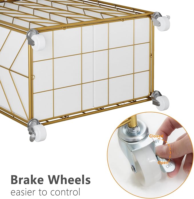 WOWLIVE Double Laundry Hamper with Lid, Rolling Laundry Basket with Wheels | Rolling Wire Clothes Hamper with Divided Removable Bags, Heavy Duty Large Iron-Made Laundry Sorter Laundry Room Organization - Image 7