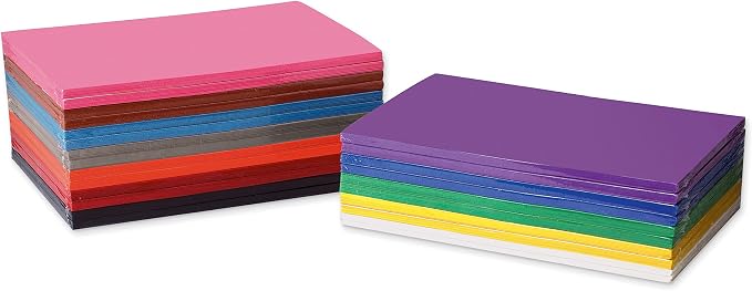 Prang (Formerly SunWorks) Construction Paper Sampler, 12 Assorted Colors, 12" x 18", 1,200 Sheets by Prang