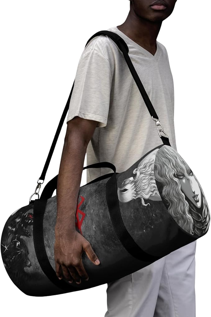 Anime Gym Bag for Women Men - Large Capacity Waterproof Workout Fitness Travel Sports Bags Fashion Street Camping Expandable Carry On Duffle Bag For Couple (brsk) - Image 7