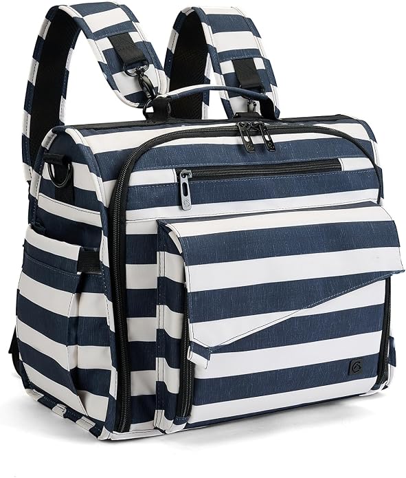 ALLCAMP Diaper Backpack, Waterproof Large Capacity Baby Bag, Multi-Function Nappy Bag with Stroller Hooks, Convertible Tote by ALLCAMPOUTDOORGEAR