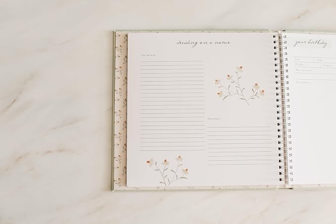 Lucy Darling Pregnancy Journal & Memory Book, Mom & Baby Diary, Pregnancy Must Haves for Expecting First Time & Experienced Moms, Maternity Milestone Gifts, Premium Baby Book Keepsake (Desert Sand) - Image 4