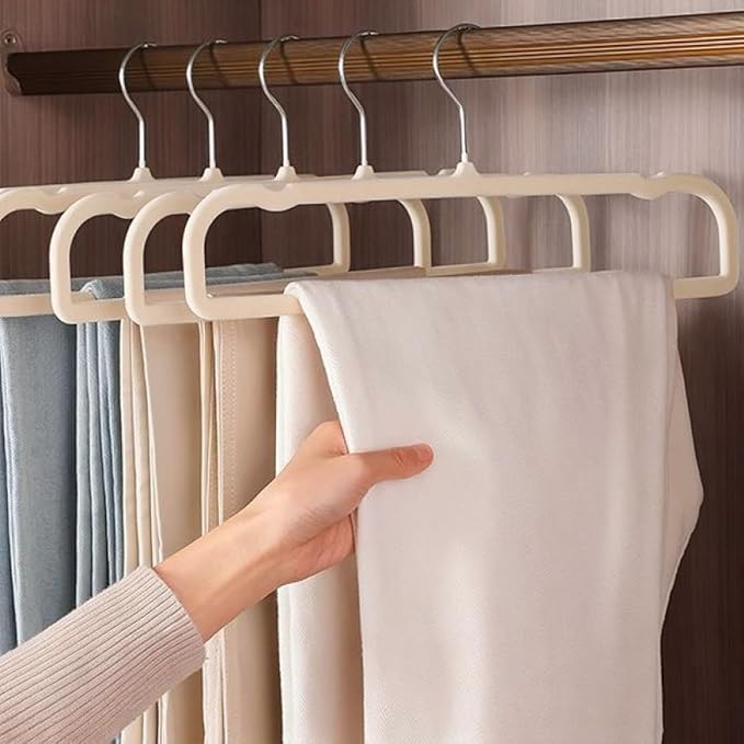 Pants Hangers Non Slip - 20 Pack Velvet Hangers for Closet - Thin Space Saving Clothes Hanger - Strong, Durable, Perchas Terciopelo with 360° Rotatable Hook for Jean, Tank Top, Bra, Shorts (Beige) - Image 7