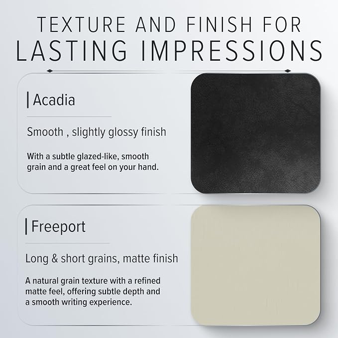 Gallery Leather Guest Book - Great for Wedding, Reception, Baby and Bridal | Party and Vacation Home - 192 Lined Pages to Sign in, add Polaroid Photo - Hardcover 9x7" - Acadia Navy - Space Force - Image 7