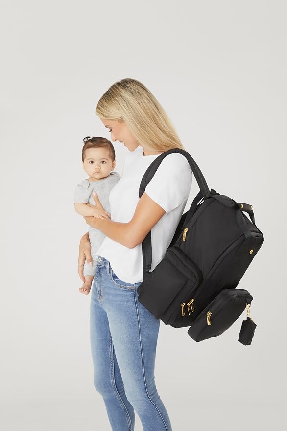 HUGGIES Unisex-adult Signature Hug Pack Diaper Backpack, Dark Grey Heather, One Size - Image 4