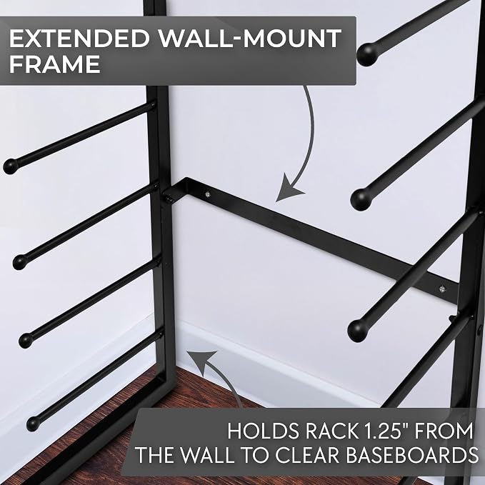 Wall Mount Blueprint Holder Storage Organizer - 34 Slot Blueprint Storage Rack - Blue Print Storage Organizer for Poster Storage, Construction Paper Storage, Map Storage (17 Tiers) - Image 6