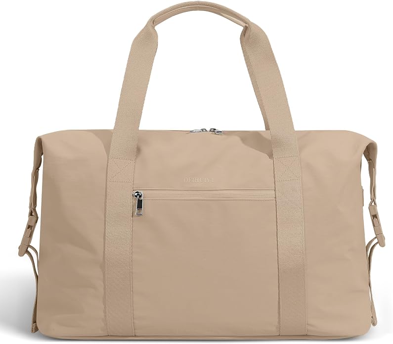 Women's Weekender bag Travel Duffel Bag with Shoe Compartment 21-inch Airline-Approved Carry-On, 2-Piece Overnight Bag Set Personal Item Luggage by GAYUAPEIABAG