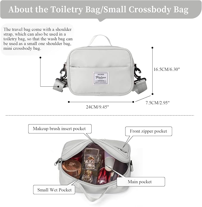 Weekender Bags for Women, Personal Item Travel Bag with Shoes Compartment | Overnight Travel Duffel Bag with Toiletry Bag, Airplane Friendly Carry-On Bag - Image 4