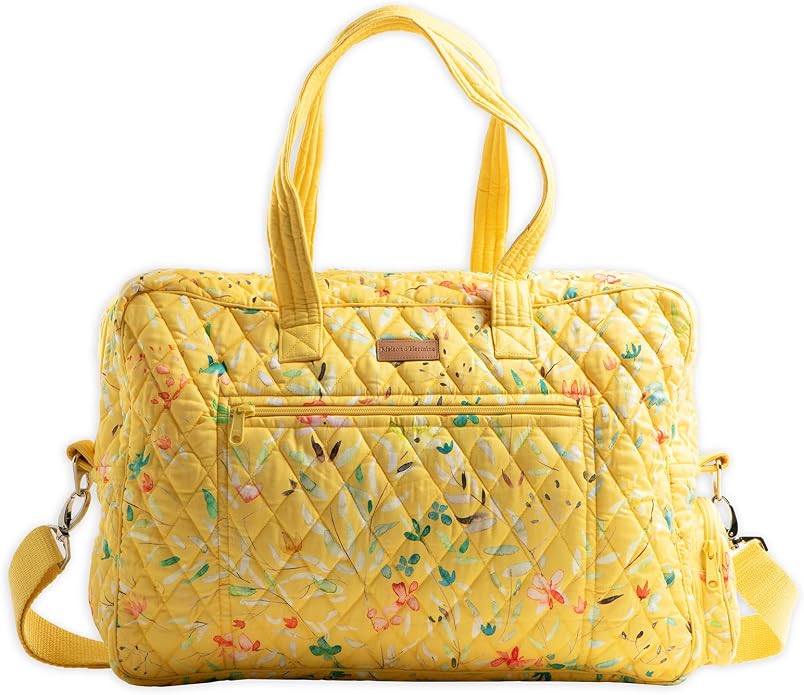 Maison d' Hermine Weekender Bags for Women Cotton Quilted Duffel Overnight Luggage Weekend Bag for Men Gym Gifts Travel | Overnight Luggage Weekend Bag for Men Gym Sports Gifts Duffle bag Business Travellers Trip Spring Summer by MaisondHermine