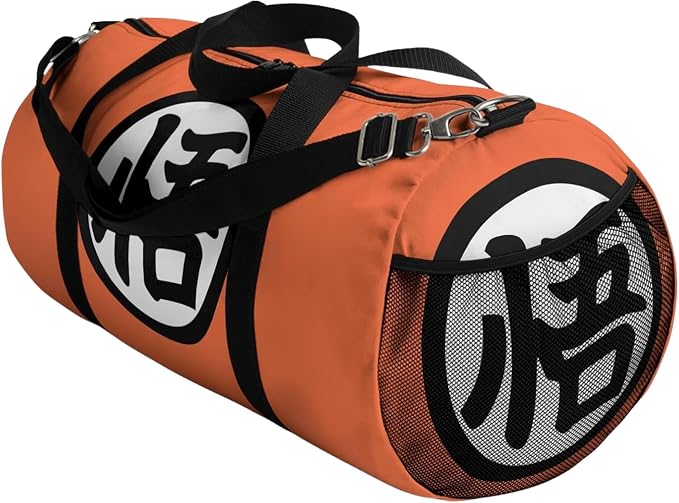 Anime Gym Bag for Women Men - Large Capacity Waterproof Workout Fitness Travel Sports Bags Fashion Street Camping Expandable Carry On Duffle Bag For Couple (Orange) - Image 3