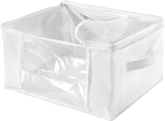 iDesign Fabric Storage Bags with Zipper, Medium, Set of 2, 16" x 12" x 8" - Image 4