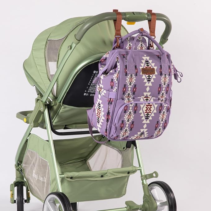 Montana West Wrangler Callie Diaper Bag Backpack with Stroller Straps Multifunction Baby Travel Bag WG2204-9110LV - Image 7