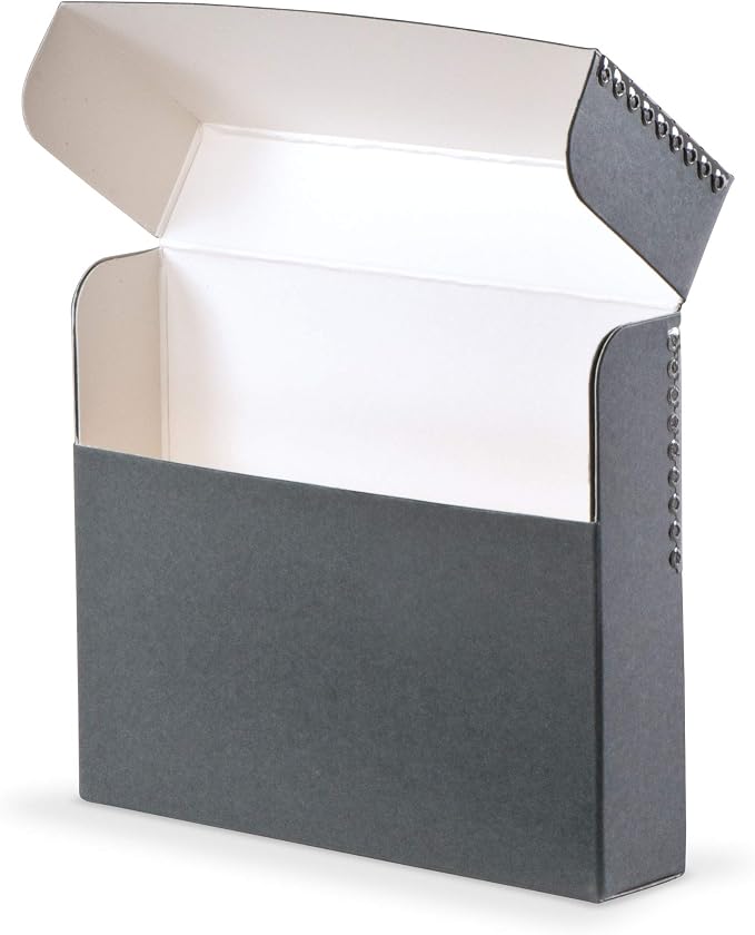 Blue/Grey Flip-Top Document Storage Box - 2 1/2W x 12 1/4L x 10 1/4" H by GaylordArchival