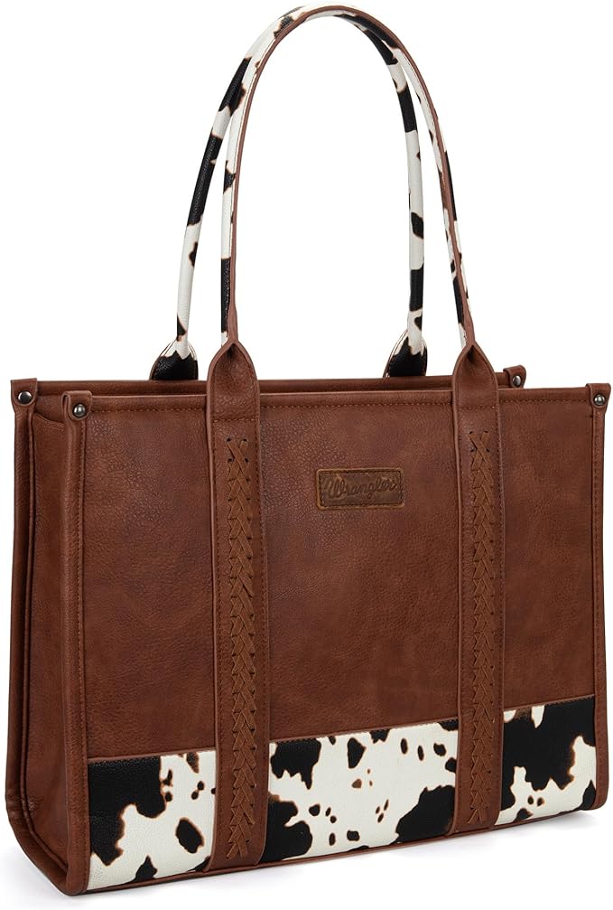 Montana West × Wrangler Tote Bag for Women Western Cow Print Purse Designer Top Handle Handbags by THEOFFICIALMONTANAWEST