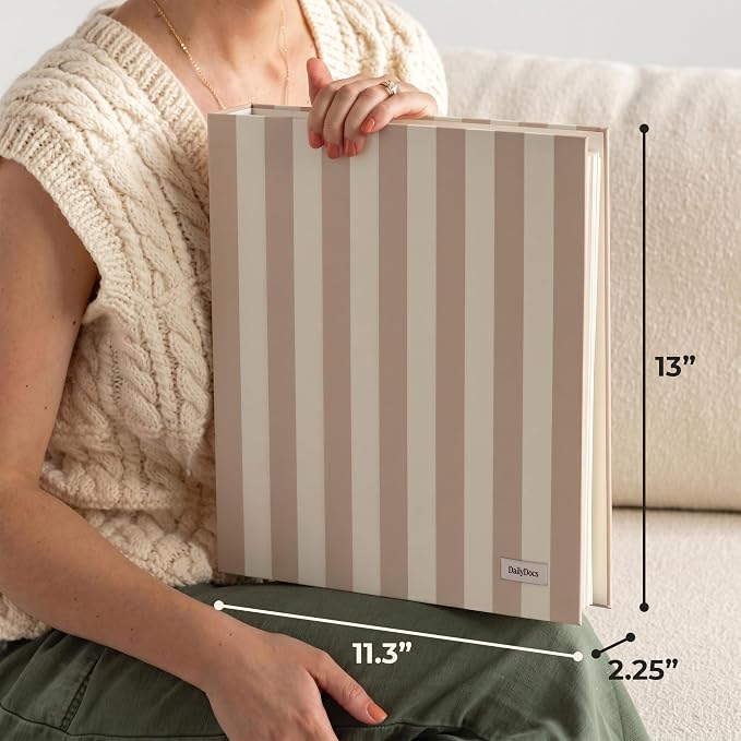 Document Organizer Binder for Important Papers & Passports, Oat - Image 6