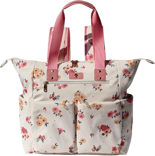 Diaper Tote Bag Totepack Backpack 2 in 1 for Women Multifunctional Large Capacity with Insulated Pockets Travel | Multifunctional by ESVAN