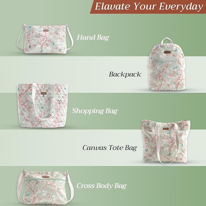 Maison d' Hermine Weekender Bags for Women Cotton Quilted Duffel Overnight Luggage Weekend Bag for Men Gym Gifts Travel | Overnight Luggage Weekend Bag for Men Gym Sports Gifts Duffle bag Business Travellers Trip Spring Summer - Image 7