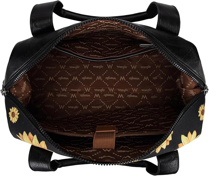 Wrangler Duffel Bag for Women Large Travel Weekender Bag Designer Sunflower Carry On Bags - Image 6