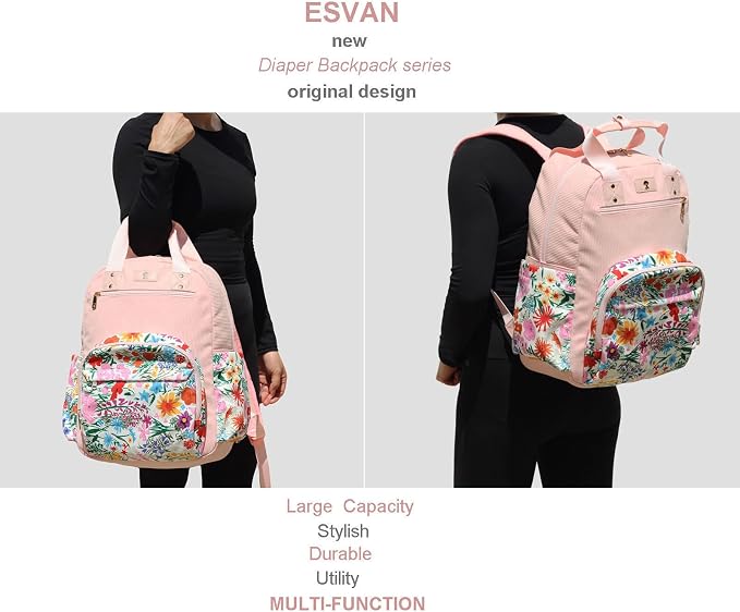 Diaper Bag Backpack Corduroy Multifunction Baby Fashion Travel Pack office Laptop Bag - Image 6