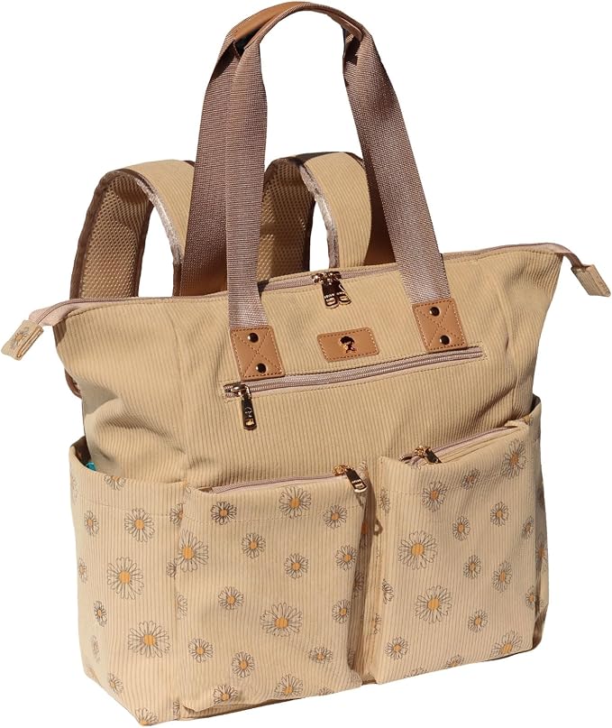 Diaper Tote Bag Totepack Backpack 2 in 1 for Women Multifunctional Large Capacity with Insulated Pockets Travel | Multifunctional by ESVAN