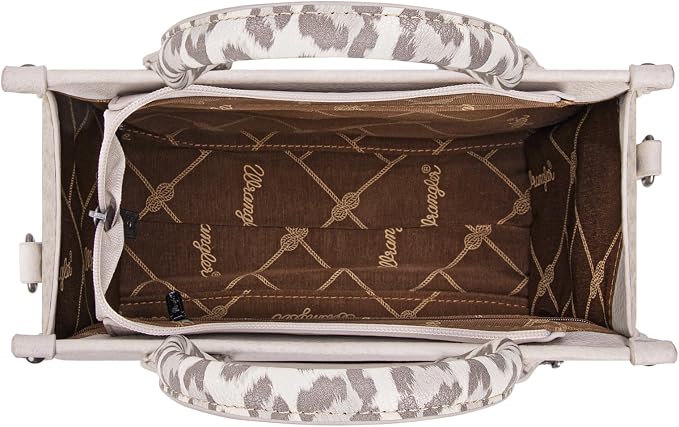 Montana West × Wrangler Tote Bag for Women Western Cow Print Purse Designer Top Handle Handbags - Image 6