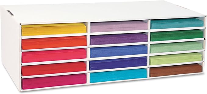 Classroom Keepers Letter-Size Construction Paper Sorter/Storage Box by Pacon