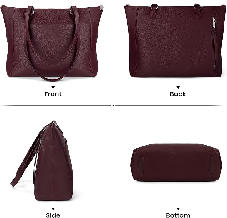 befen Genuine Leather Tote Bag for Women, Large Tote Bag for Women for Work Purses Satchel Handbags with Top Handles - Image 8