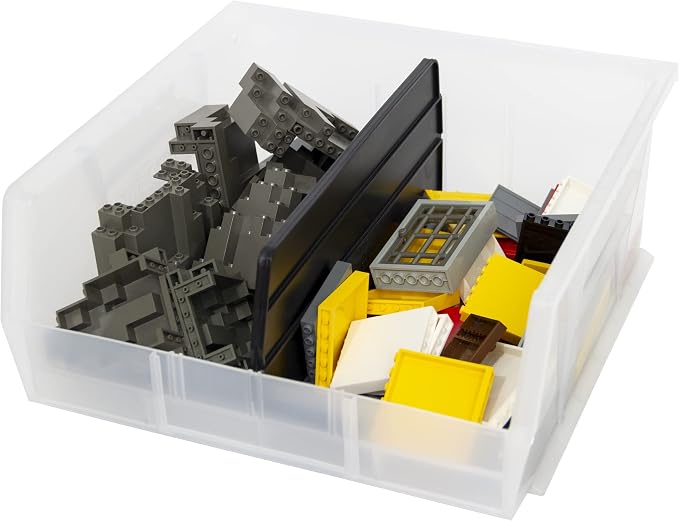 Akro-Mils 40230 Plastic Length Dividers for AkroBins Stackable Storage Bins Models 30230, 30235, 30255, Custom Storage Inserts for Tools, Crafts & Supplies, 6-Pack, Black - Image 6