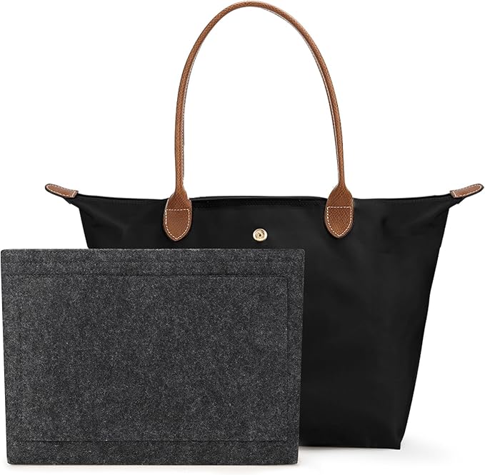 Tote Bag for Women with Purse Organizer Insert. | Foldable Large Capacity Waterproof Nylon Bag for Travel, Work, and Daily Use. by SEAFTE