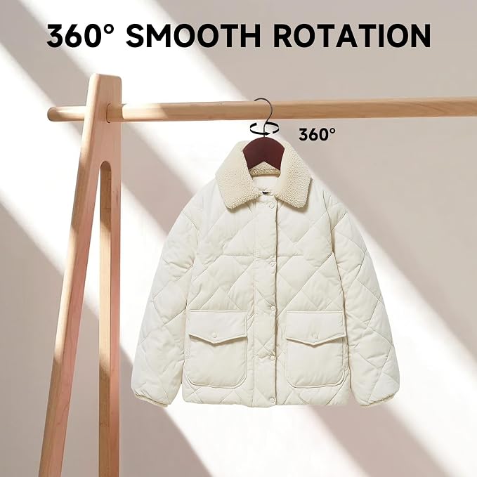 Wooden Clothes Hangers with Pants Bars, Mahogany, 108-Pack | Heavy Duty Solid Wood Suit & Coat Hangers with Swivel Hook & Shoulder Notches, for Shirts, Jackets, Dresses & Trousers - Image 3