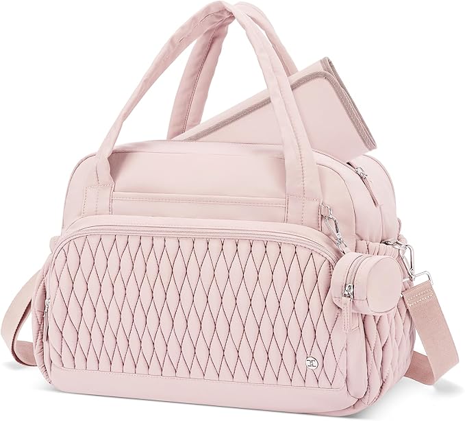 Telena Tote Diaper Bags, Travel Crossbody Large Capacity Hospital Bag for Women Labor Delivery with Pacifier Case by Telena