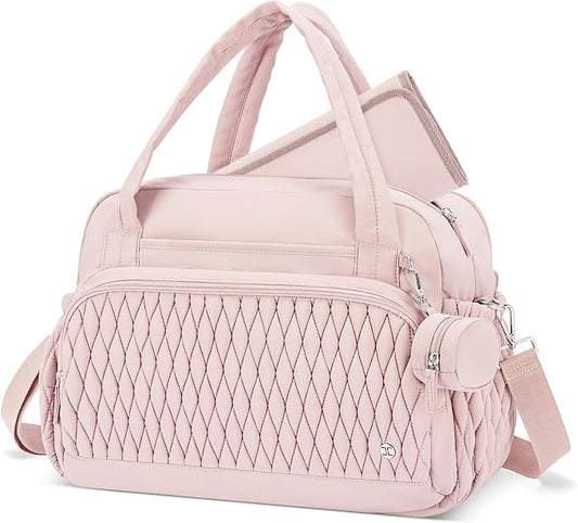 Telena Tote Diaper Bags, Travel Crossbody Large Capacity Hospital Bag for Women Labor Delivery with Pacifier Case by Telena