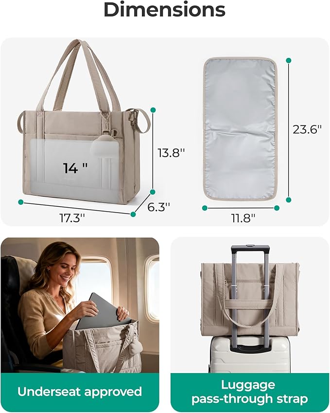 BAGSMART Diaper Bag Tote Puffer Baby Bag Lightweight for Travel, Work | Pacifier Case, Insulated Pockets, Stroller Straps, Hospital Bag for Labor and Delivery - Image 4