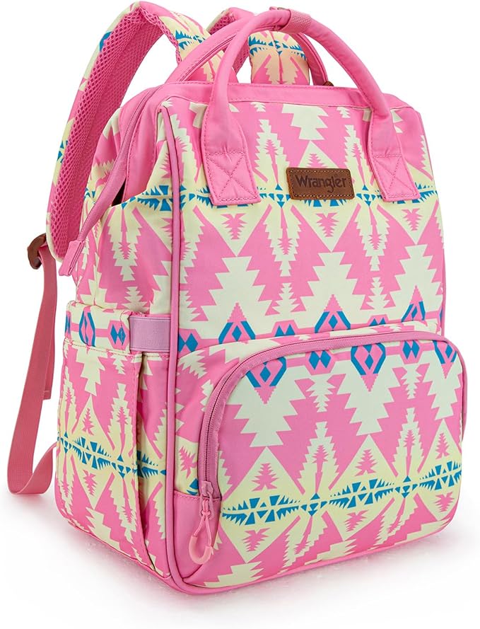 Montana West Wrangler Callie Diaper Bag Backpack with Stroller Straps Western Pattern Multifunction Baby Travel Bag WG2204-91102PK by THEOFFICIALMONTANAWEST