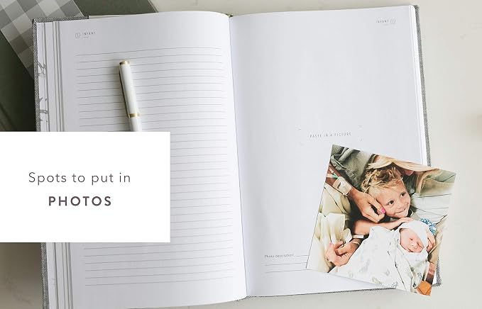 A Complete Childhood History: From Pregnancy to 18 Years Old (Sage Green, Linen) | Baby Book and Pregnancy Journal | Baby Memory Book - Image 6