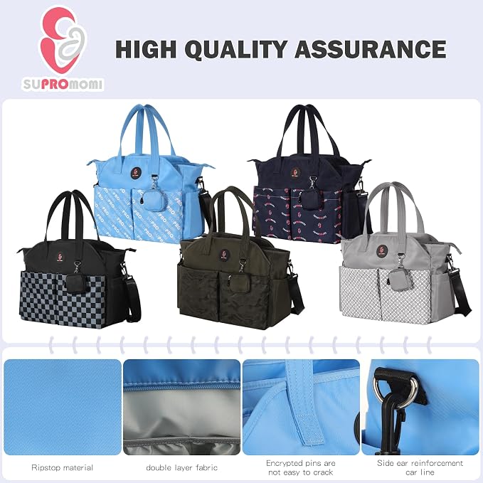 Diaper Bag Tote: Large Tote Baby Bag Boy Diaper Bag Stylish Girl Diaper Bag,Shoulder Mommy Bag - Image 8