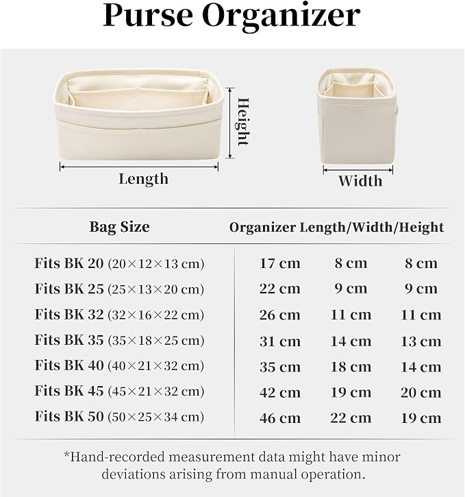Satin Purse Organizer for Birkin 20, Craie | Tailored Fit, Multiple Pockets, Lightweight Satin, Purse Essentials, Ideal for Travel, Shopping, and Daily Use - Image 9