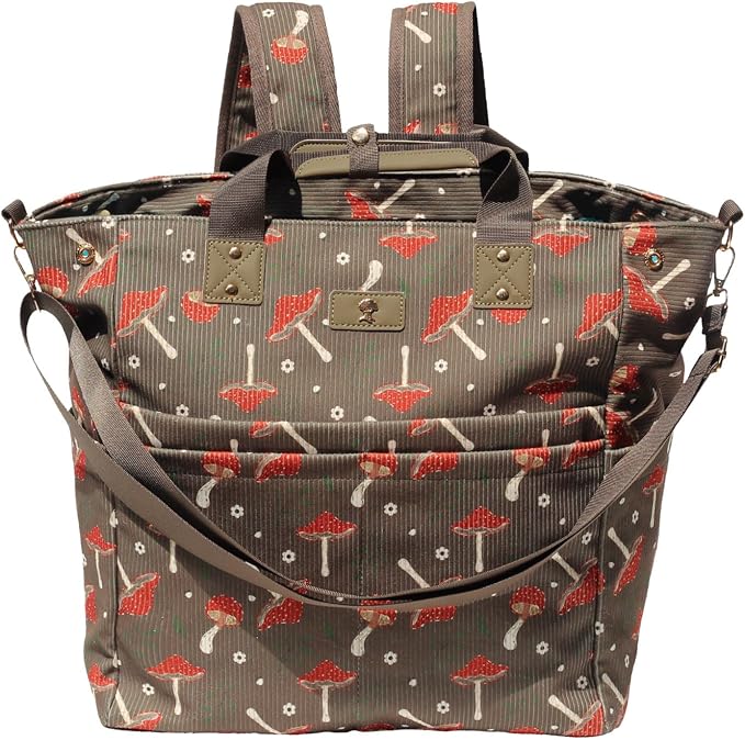 Diaper Tote Bag Totepack Backpack Crossbody Bag 3 in 1 for Women Laptop Backpack Multifunctional with Insulated Pockets by ESVAN
