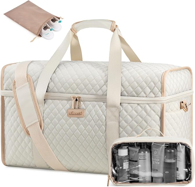 LOVEVOOK Travel Duffle Bag - Weekender & Overnight Bag with Toiletry & Wet Pocket, Carry-On Size, 3pc Set by LOVEVOOK