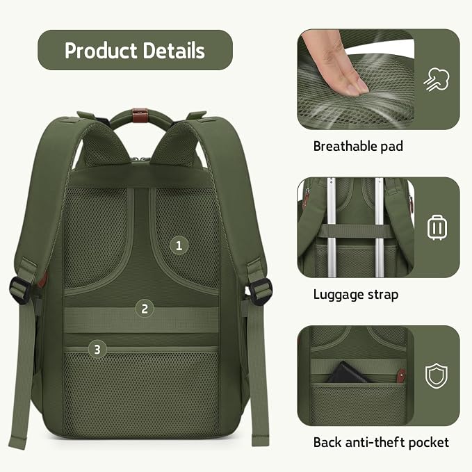 Maelstrom Diaper Backpack, 30L Army Green - Image 3