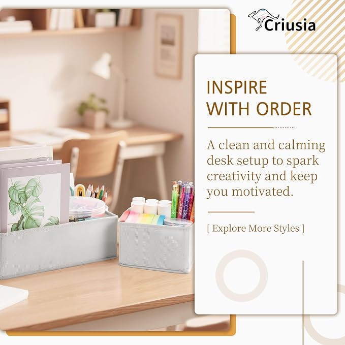 15 Pack Drawer Organizer for Clothes, Foldable Dresser Dividers with 3 Sizes, Fabric Storage Bins – Gray - Image 3