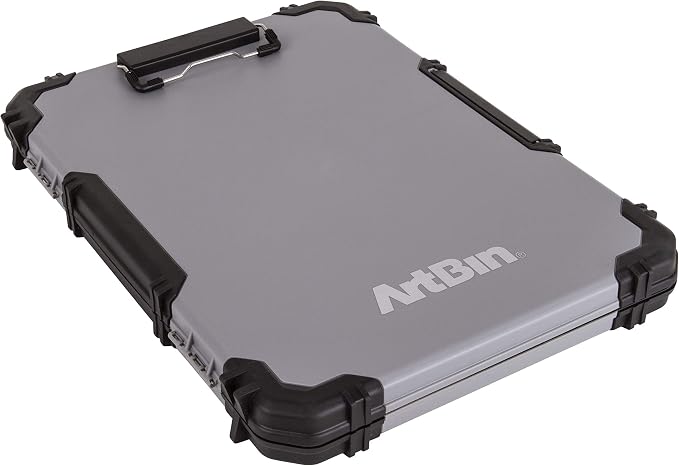 ArtBin 6838AG Sketch Board, Portable Drawing Surface with Internal Art & Craft Storage, Grey | Portable Drawing Surface with Internal Storage, Holds Art Supplies, Carry Design, Durable, Grey - Image 8