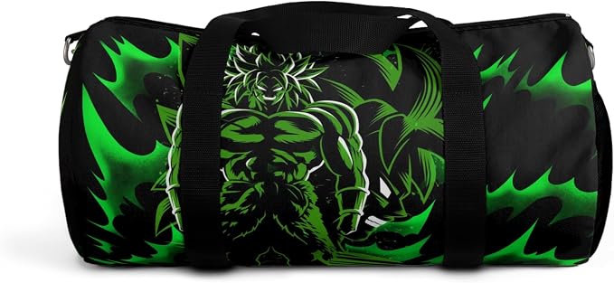 Anime Gym Bag for Women Men - Large Capacity Waterproof Workout Fitness Travel Sports Bags Fashion Street Camping Expandable Carry On Duffle Bag For Couple (Green DBZ) PTY - Image 8
