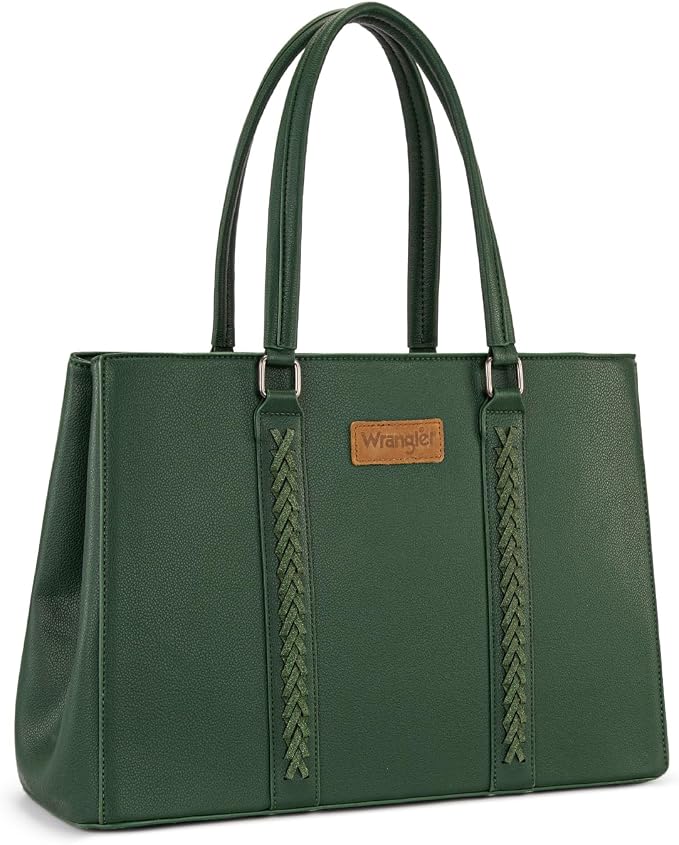 Montana West Wrangler Laptop Tote Bag for Women 15.6 Inch Computer Bag for Work Large Double Compartment Purse and Handbag by THEOFFICIALMONTANAWEST