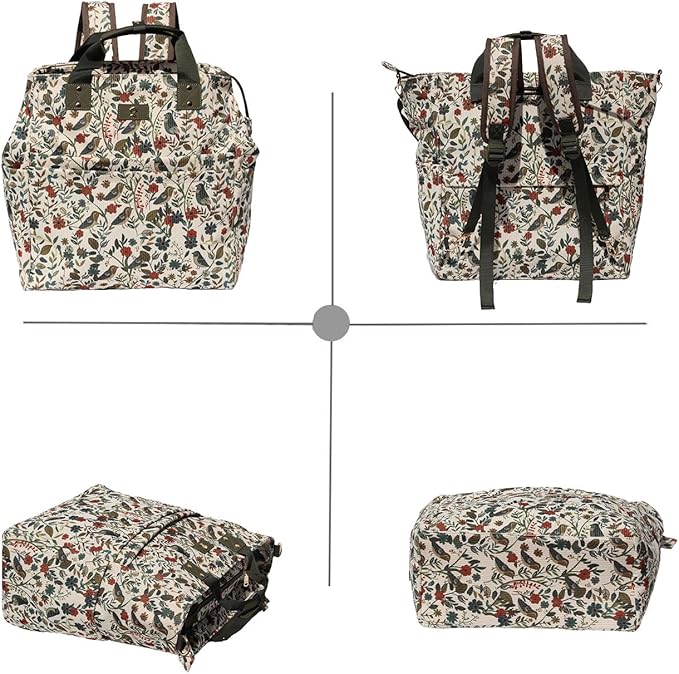 Diaper Tote Bag Totepack Backpack Crossbody Bag 3 in 1 for Women Laptop Backpack Multifunctional with Insulated Pockets - Image 7