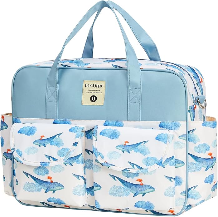 Kamay's Mummy Shoulder Bag Diaper Bag Chic Nappy Changing Bag Tote/Messenger Style Large with Changing Mat, Adjustable Straps - Image 3
