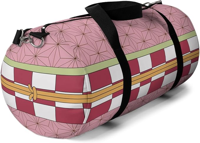 Anime Gym Bag for Women Men - Large Capacity Waterproof Workout Fitness Travel Sports Bags Fashion Street Camping Expandable Carry On Duffle Bag For Couple (Pink Nzka) PTY - Image 6